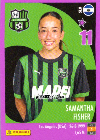 Sticker Samantha Fisher - Calciatrici 2024-2025 n. 252 - Panini