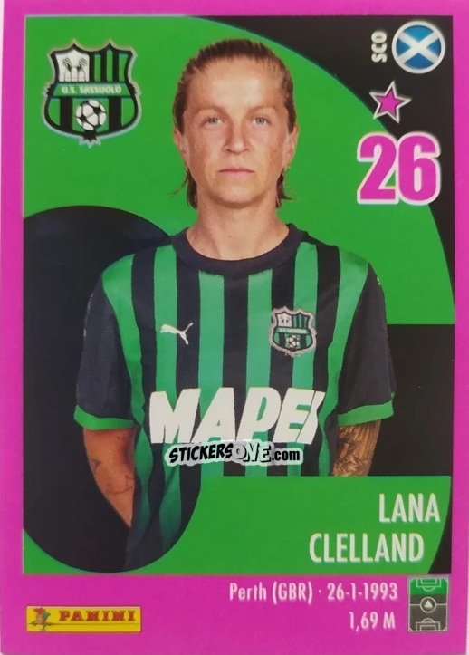 Figurina Lana Clelland - Calciatrici 2024-2025 n. 260 - Panini