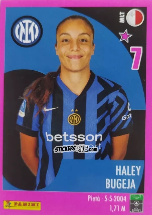 Cromo Haley Bugeja - Calciatrici 2024-2025 n. 78 - Panini