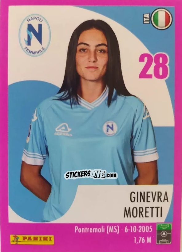 Cromo Ginevra Moretti - Calciatrici 2024-2025 n. 184 - Panini