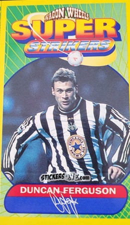 Sticker Duncan Ferguson - Super Strikers 1998
 n. 9 - Wagon Wheels