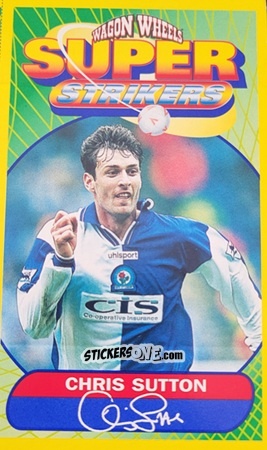 Sticker Chris Sutton - Super Strikers 1998
 n. 12 - Wagon Wheels
