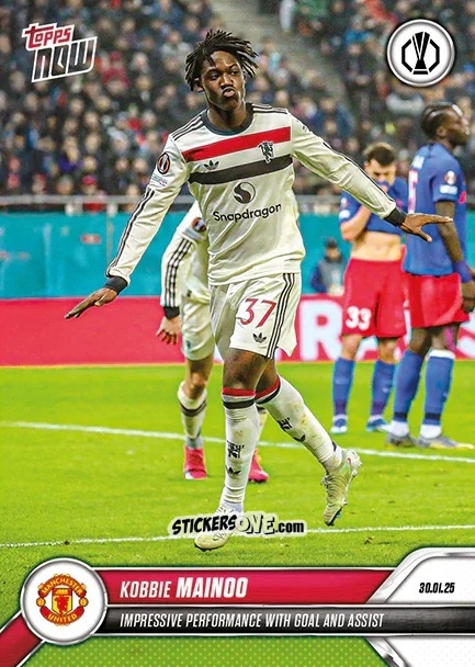 Sticker Kobbie Mainoo - Now Update Ecl And Ucl 2024-2025 n. 18 - Topps