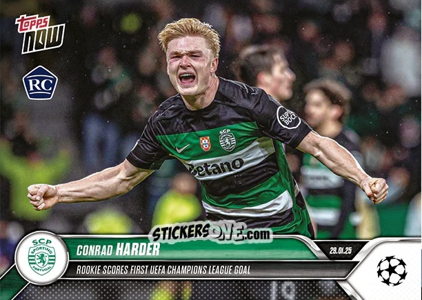 Sticker Conrad Harder - Now Update Ecl And Ucl 2024-2025 n. 91 - Topps