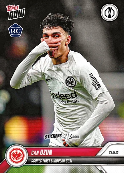 Sticker Can Uzun - Now Update Ecl And Ucl 2024-2025 n. 14 - Topps
