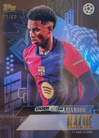 Sticker Alejandro Balde - Gold UEFA Club Competitions 2024-2025
 n. 1 - Topps
