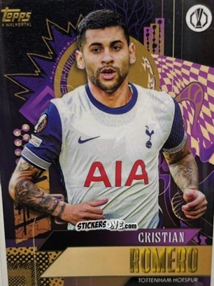 Sticker Cristian Romero - Gold UEFA Club Competitions 2024-2025
 n. 9 - Topps