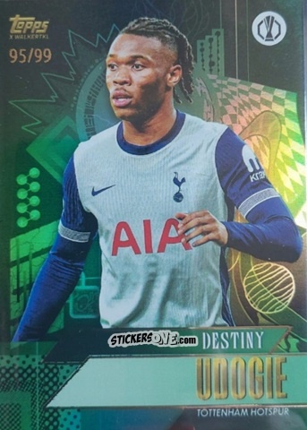 Sticker Destiny Udogie - Gold UEFA Club Competitions 2024-2025
 n. 11 - Topps