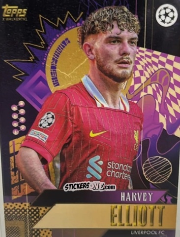 Sticker Harvey Elliott - Gold UEFA Club Competitions 2024-2025
 n. 24 - Topps