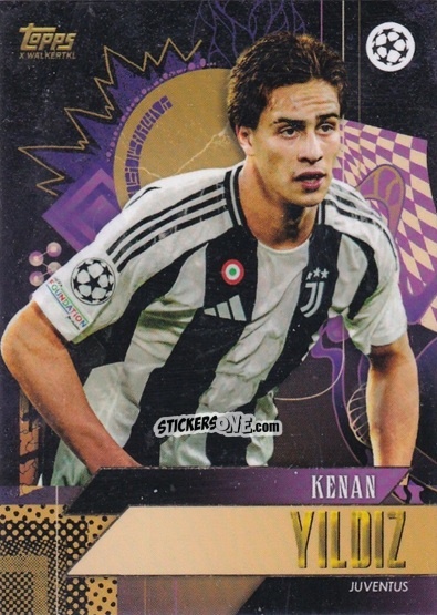 Figurina Kenan Yildiz - Gold UEFA Club Competitions 2024-2025
 n. 30 - Topps