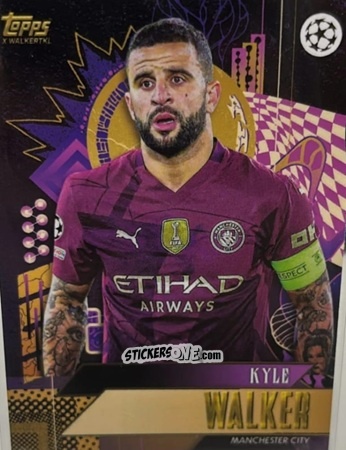 Sticker Kyle Walker - Gold UEFA Club Competitions 2024-2025
 n. 31 - Topps