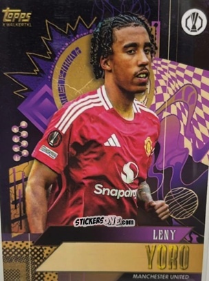Sticker Leny Yoro - Gold UEFA Club Competitions 2024-2025
 n. 32 - Topps