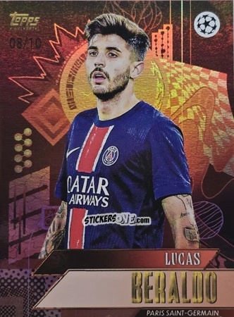 Sticker Lucas Beraldo - Gold UEFA Club Competitions 2024-2025
 n. 33 - Topps