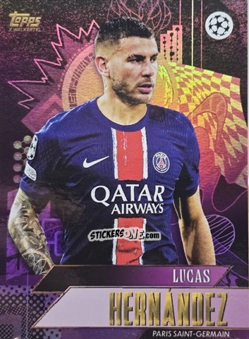 Sticker Lucas Hernández - Gold UEFA Club Competitions 2024-2025
 n. 34 - Topps