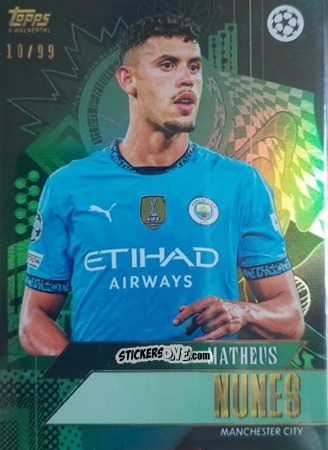 Sticker Matheus Nunes - Gold UEFA Club Competitions 2024-2025
 n. 39 - Topps