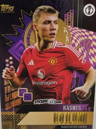 Sticker Rasmus Højlund - Gold UEFA Club Competitions 2024-2025
 n. 44 - Topps