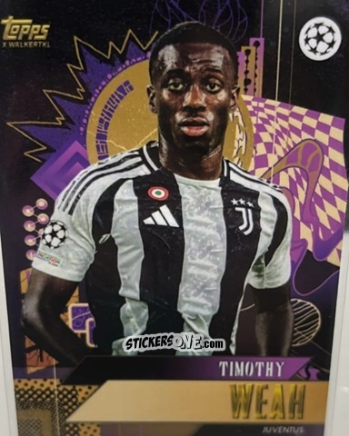 Sticker Timothy Weah - Gold UEFA Club Competitions 2024-2025
 n. 49 - Topps