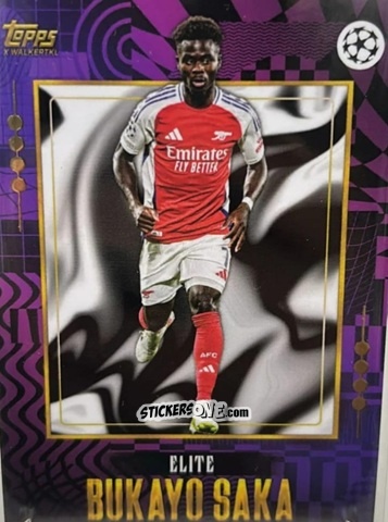 Sticker Bukayo Saka - Gold UEFA Club Competitions 2024-2025
 n. 52 - Topps