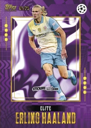 Sticker Erling Haaland - Gold UEFA Club Competitions 2024-2025
 n. 53 - Topps