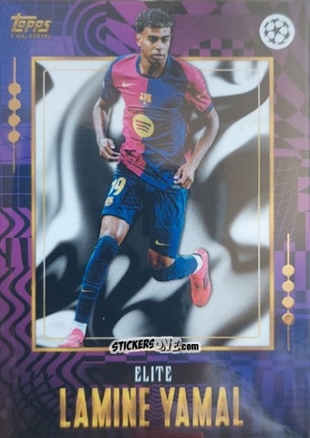 Sticker Lamine Yamal - Gold UEFA Club Competitions 2024-2025
 n. 58 - Topps