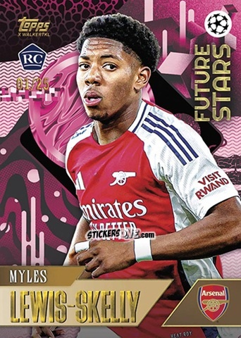Sticker Myles Lewis-Skelly - Gold UEFA Club Competitions 2024-2025
 n. 76 - Topps