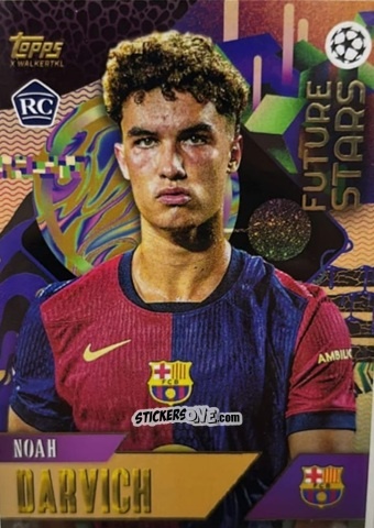 Sticker Noah Darvich - Gold UEFA Club Competitions 2024-2025
 n. 78 - Topps