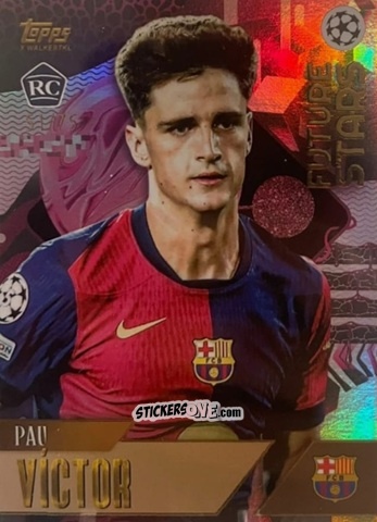 Sticker Pau Víctor - Gold UEFA Club Competitions 2024-2025
 n. 79 - Topps