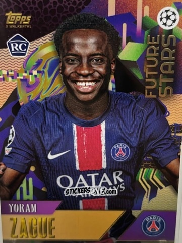 Sticker Yoram Zague - Gold UEFA Club Competitions 2024-2025
 n. 86 - Topps