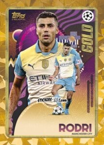 Sticker Rodri - Gold UEFA Club Competitions 2024-2025
 n. 112 - Topps
