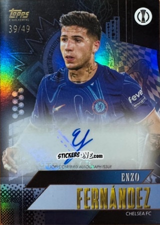 Sticker Enzo Fernandez - Gold UEFA Club Competitions 2024-2025
 n. A15 - Topps
