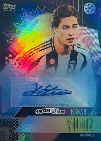 Sticker Kenan Yıldız - Gold UEFA Club Competitions 2024-2025
 n. A30 - Topps