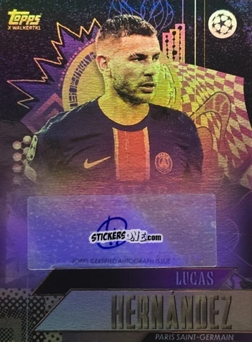 Sticker Lucas Hernández - Gold UEFA Club Competitions 2024-2025
 n. A34 - Topps