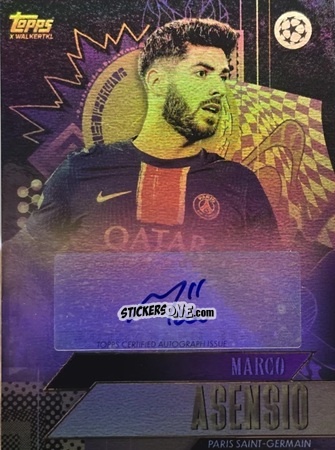 Sticker Marco Asensio - Gold UEFA Club Competitions 2024-2025
 n. A37 - Topps
