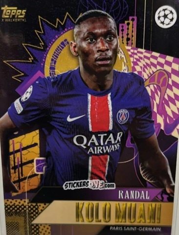 Sticker Randal Kolo Muani - Gold UEFA Club Competitions 2024-2025
 n. 43 - Topps