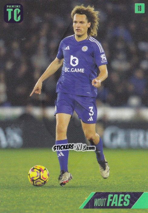 Sticker Wout Faes - Premier League Top Class 2025
 n. 19 - Panini