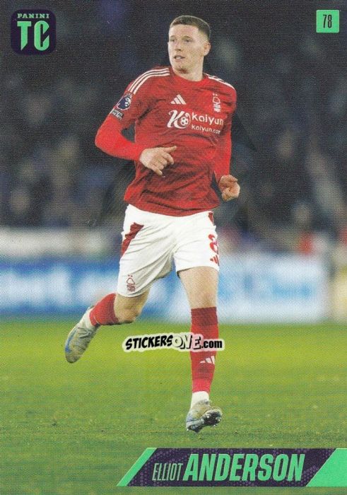 Figurina Elliot Anderson - Premier League Top Class 2025
 n. 78 - Panini