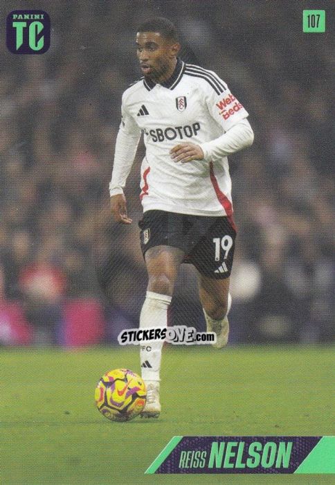 Figurina Reiss Nelson - Premier League Top Class 2025
 n. 107 - Panini