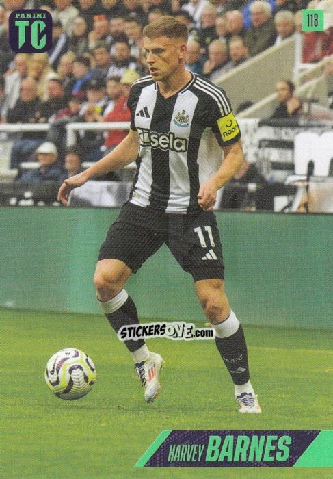 Sticker Harvey Barnes - Premier League Top Class 2025
 n. 113 - Panini
