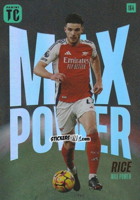 Figurina Declan Rice - Premier League Top Class 2025
 n. 164 - Panini