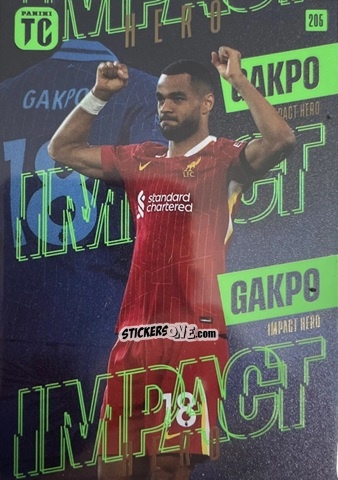 Sticker Cody Gakpo - Premier League Top Class 2025
 n. 205 - Panini