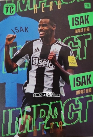 Sticker Alexander Isak - Premier League Top Class 2025
 n. 208 - Panini