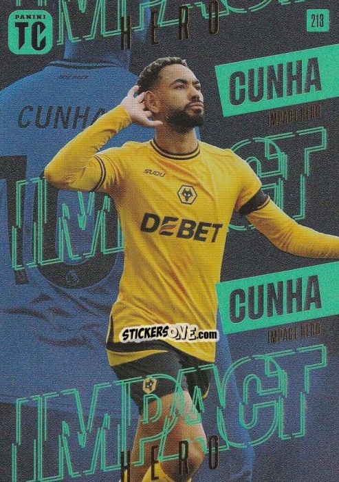 Sticker Matheus Cunha - Premier League Top Class 2025
 n. 213 - Panini