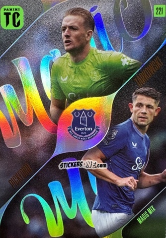 Sticker Jordan Pickford / James Tarkowski - Premier League Top Class 2025
 n. 221 - Panini