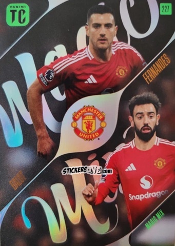 Sticker Diogo Dalot / Bruno Fernandes - Premier League Top Class 2025
 n. 227 - Panini