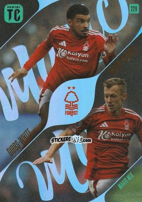 Sticker Morgan Gibbs-White / James Ward-Prowse - Premier League Top Class 2025
 n. 229 - Panini