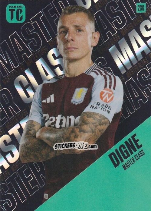Figurina Lucas Digne - Premier League Top Class 2025
 n. 236 - Panini