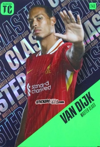 Sticker Virgil Van Dijk - Premier League Top Class 2025
 n. 243 - Panini