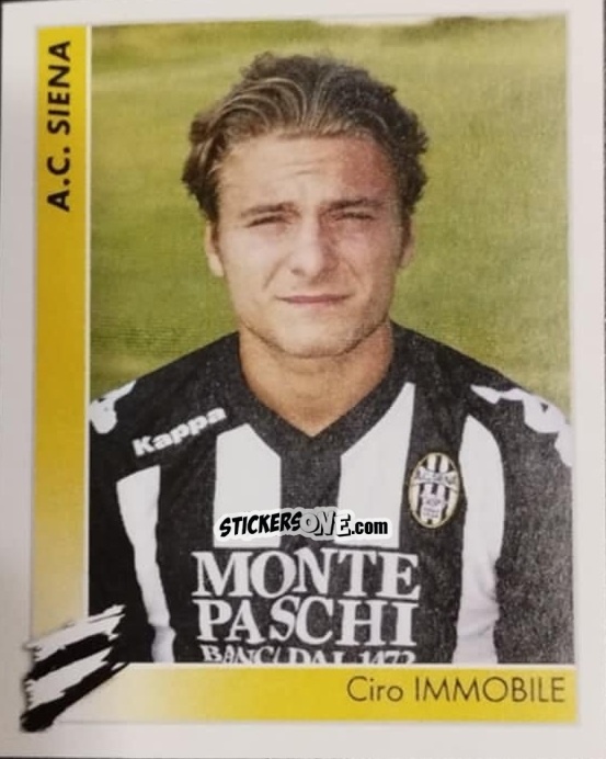Sticker Ciro Immobile - A.C. Siena Robur 1904 2010-2011 n. 103 - Footprint