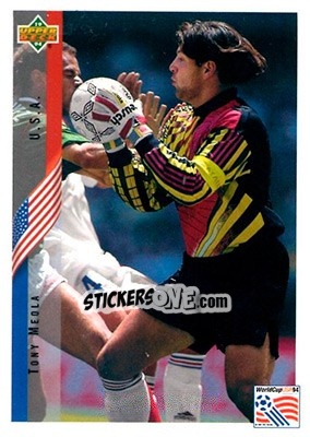Cromo Tony Meola - World Cup USA 1994. Contenders English/Spanish - Upper Deck