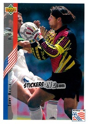 Sticker Tony Meola - World Cup USA 1994. Contenders English/Spanish n. 1 - Upper Deck